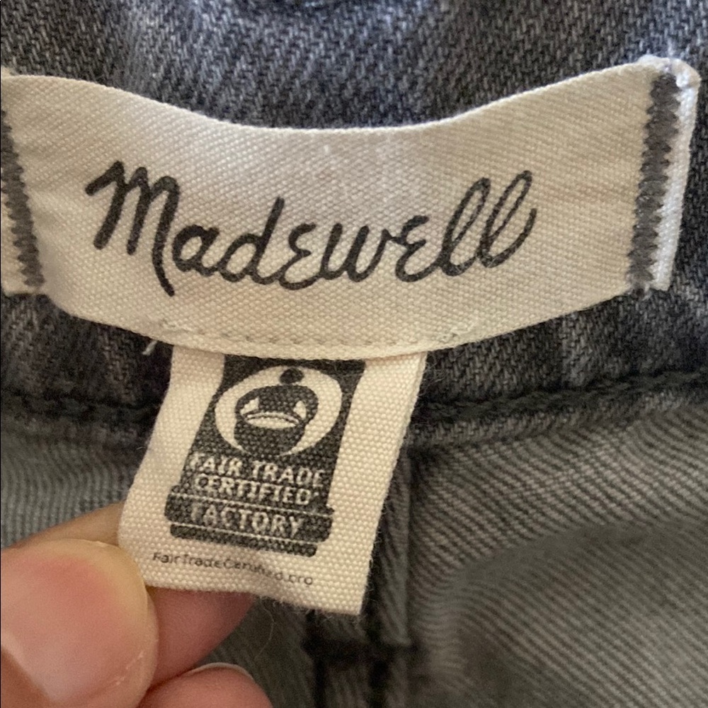 Madewell Women’s Gray Lightwashed Straight Leg Vintage Jeans Size 27 Ecofashion - Picture 3 of 10